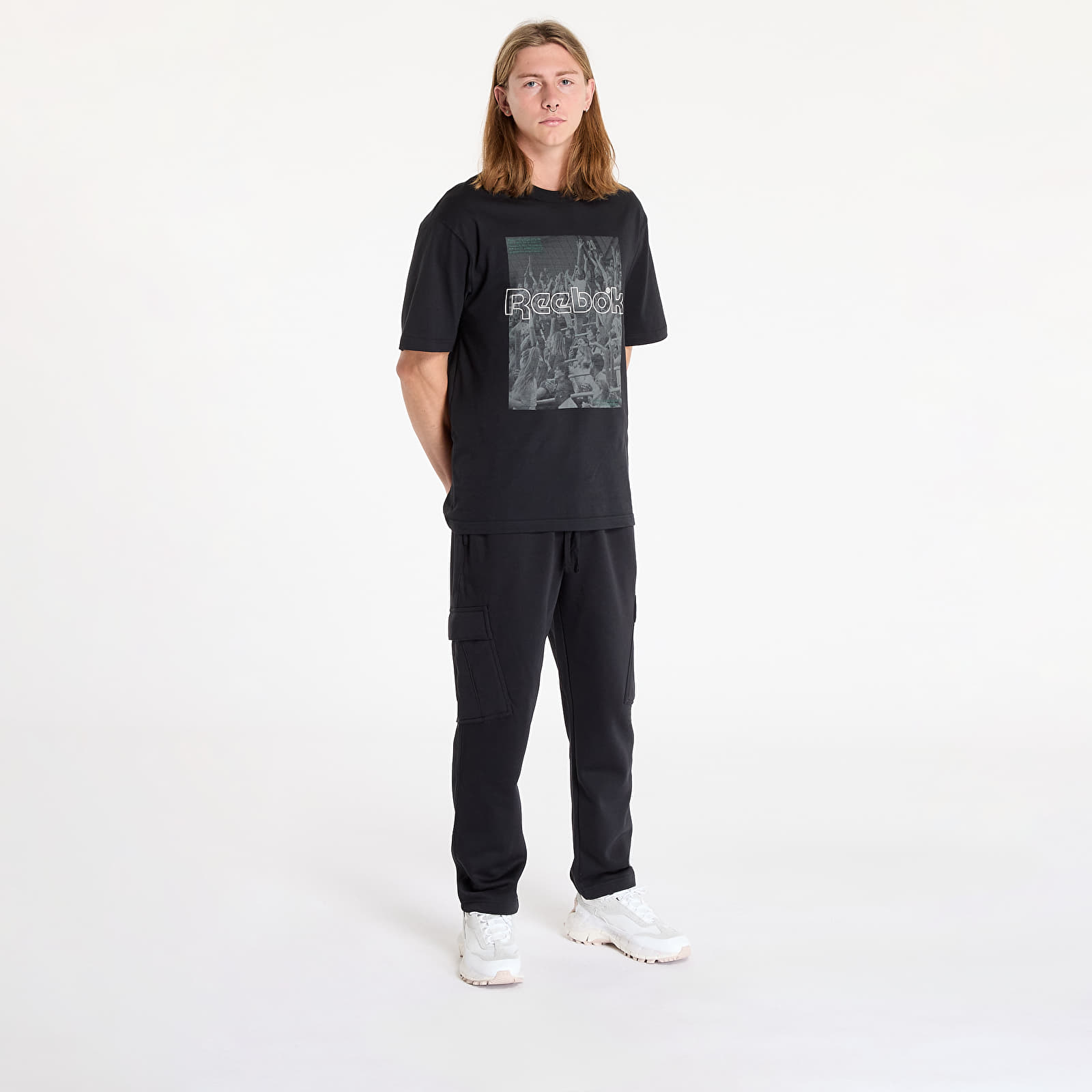 Joggingbukser Reebok Classics Team Tradition Knit Cargo Pants UNISEX Black