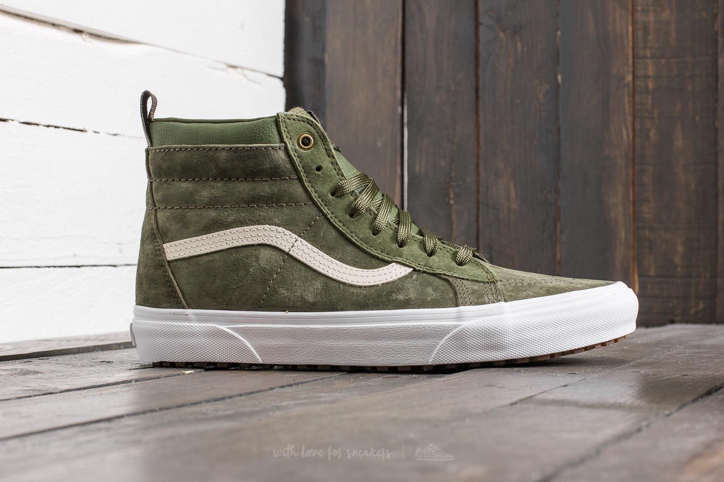 Vans sk8 hi winter moss hot sale