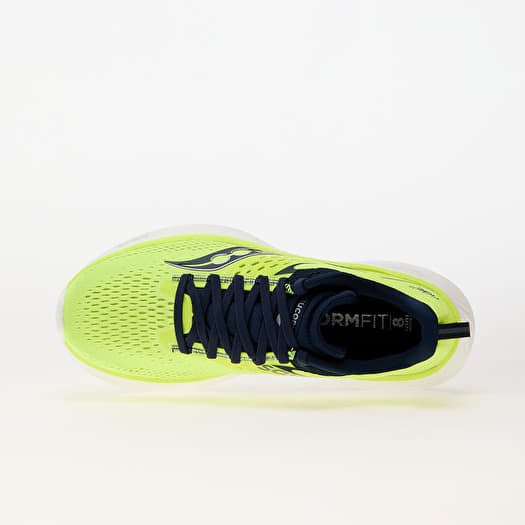 Chaussures et baskets homme Saucony Ride 17 Citron Navy Footshop