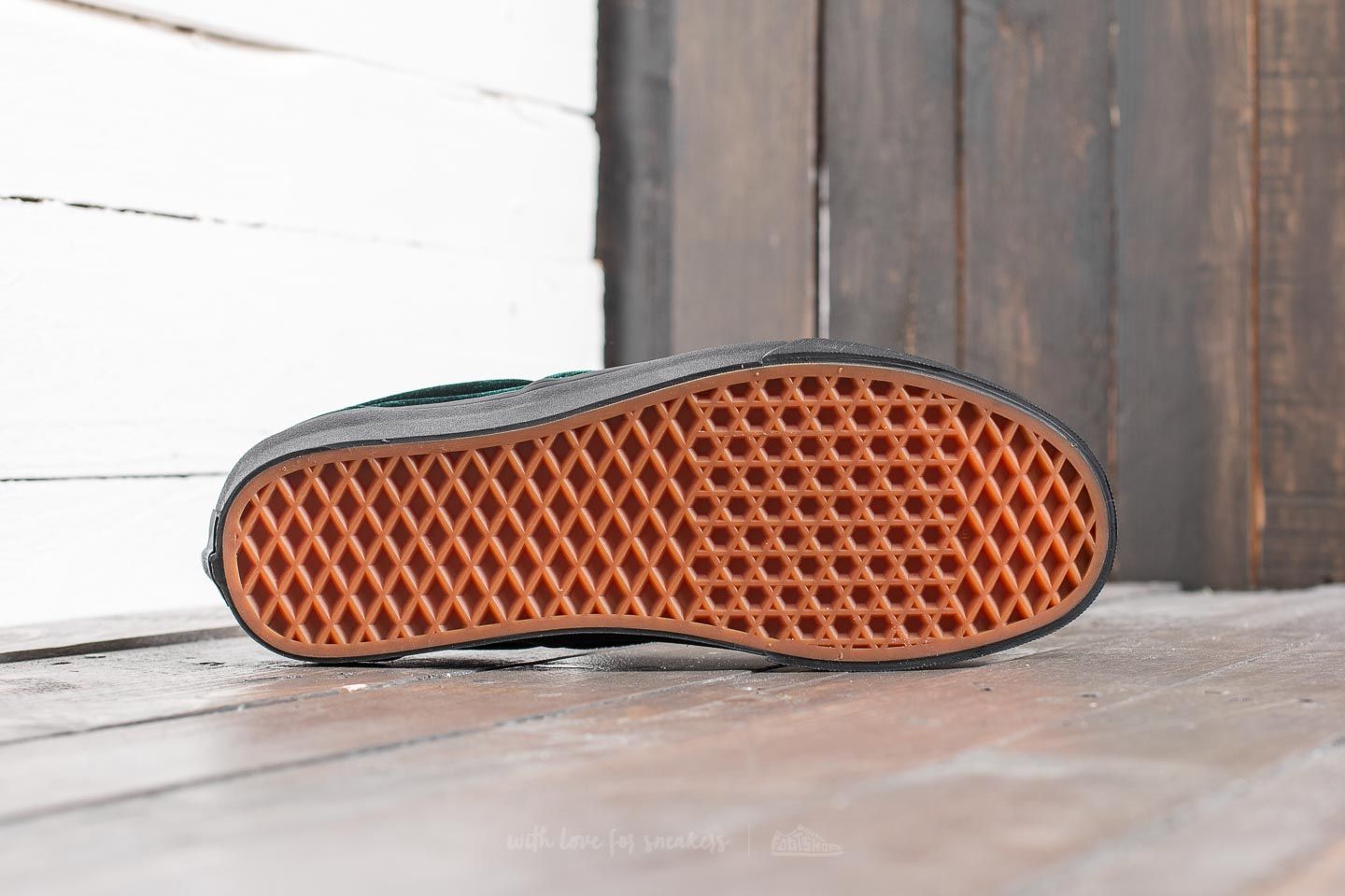 Buty męskie Vans Classic Slip-On (Velvet) Green/ Black