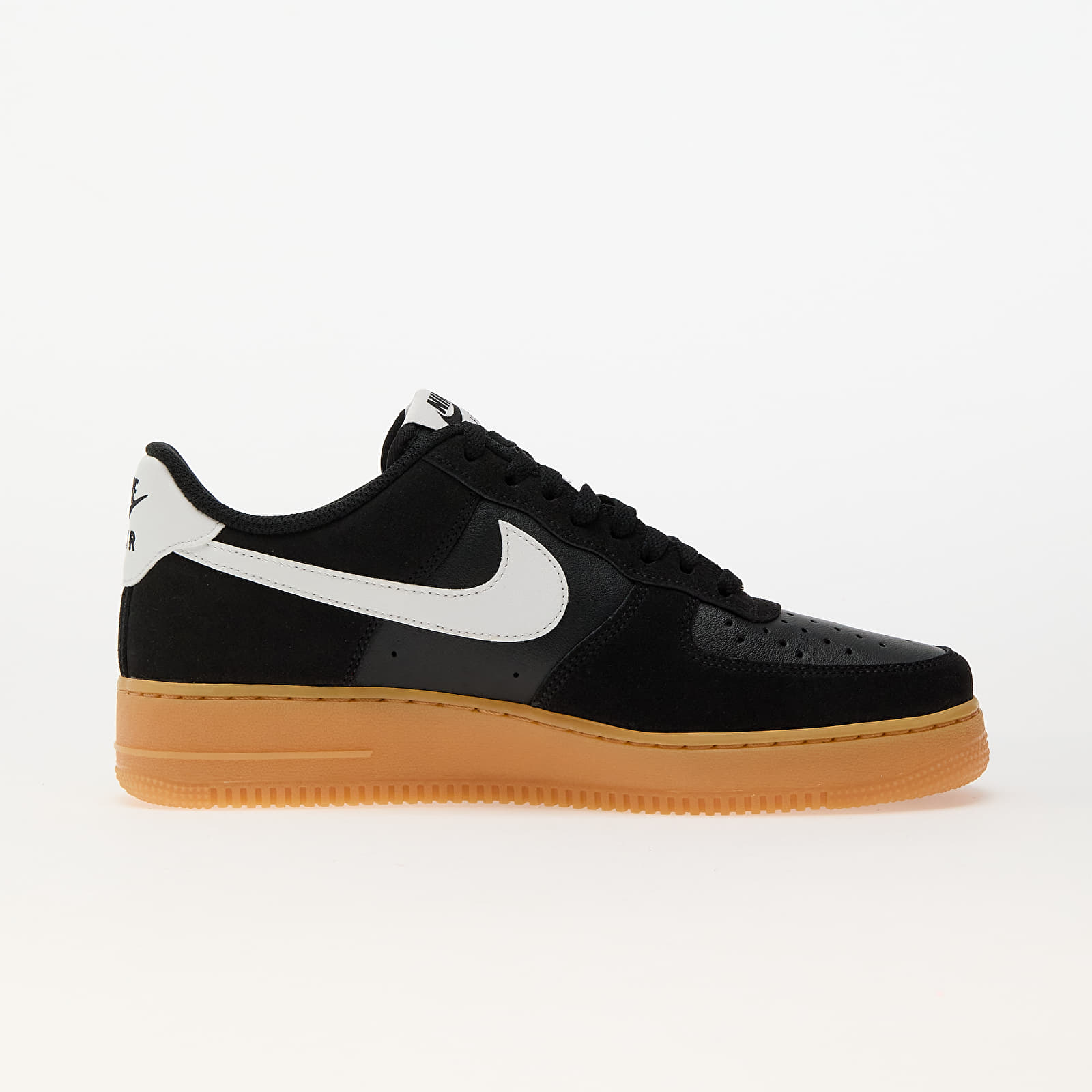 Männer Nike Air Force 1 '07 Lv8 Black/ Summit White-Gum Light Brown