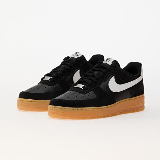 Black air forces with gum bottoms online