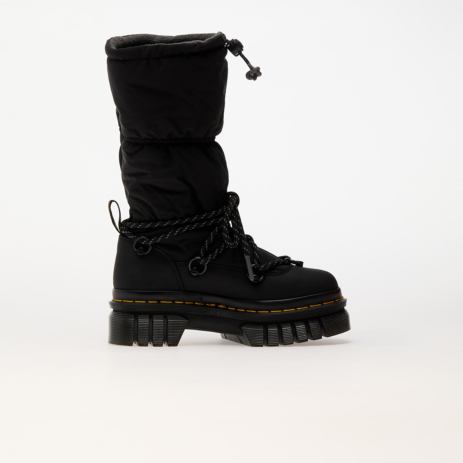 Women's shoes Dr. Martens Audrick Padded Hi Black Snowplow Wp & Black Soft Poly