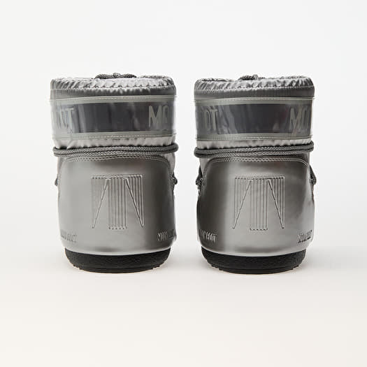 ブーツその他 MOON BOOT Icon Low Glance Satin Boots Silver Women's silver snow boots Moon Boot Icon Low Glance New | S
