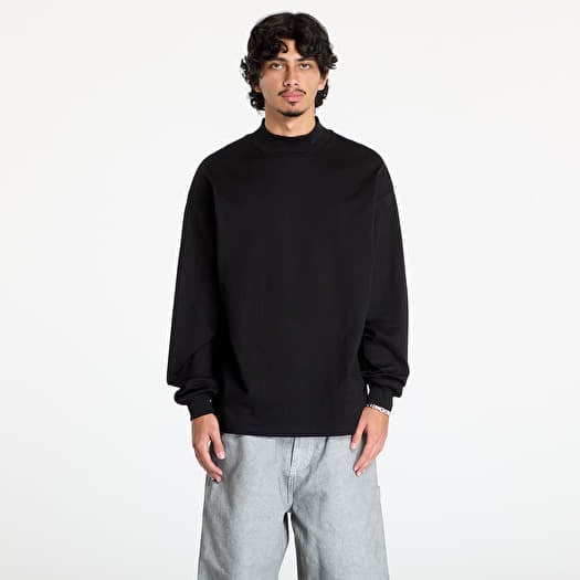 Carhartt WIP L/S Script Mockneck T-Shirt UNISEX Black