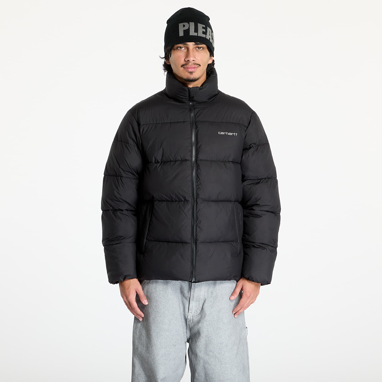 Herrenjacken Carhartt WIP Springfield Jacket UNISEX Black/ Misty Grey