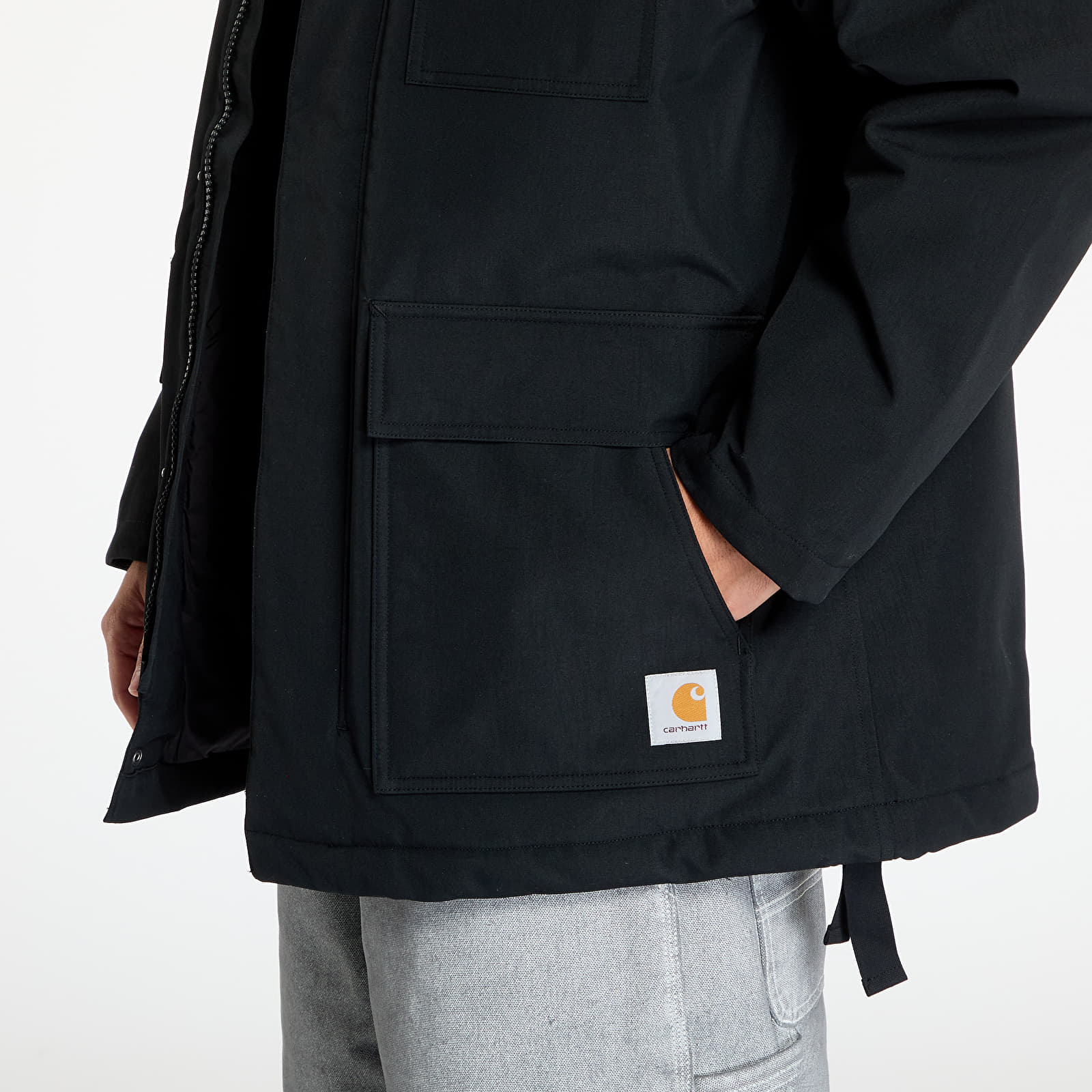 Meeste jakid Carhartt WIP Clarton Coat UNISEX Black/ Black
