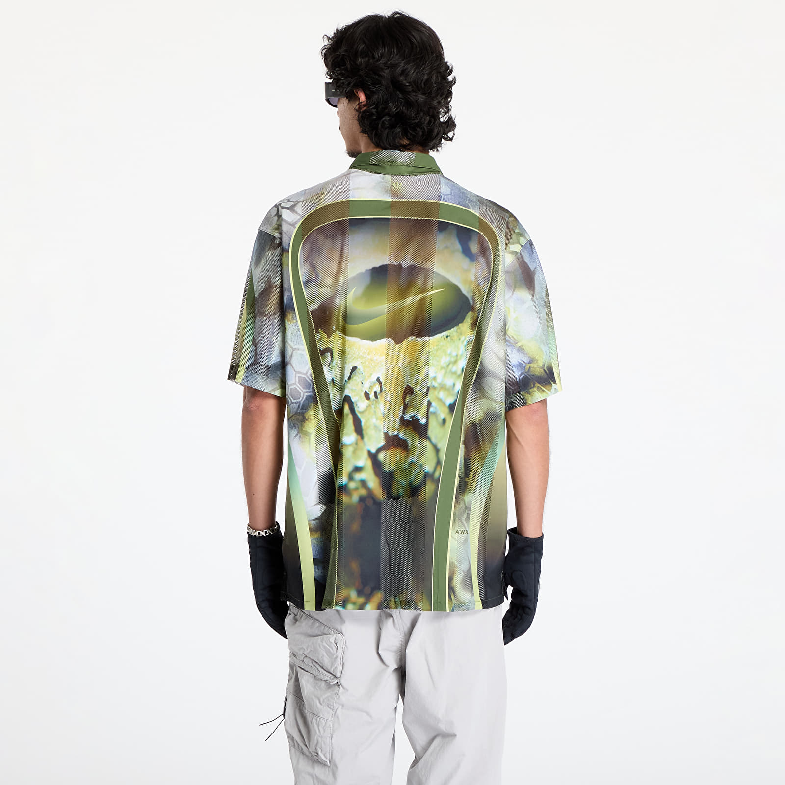Men's T-shirts Nike x NOCTA Opal Men's Button-Down Top Oil Green/ Black