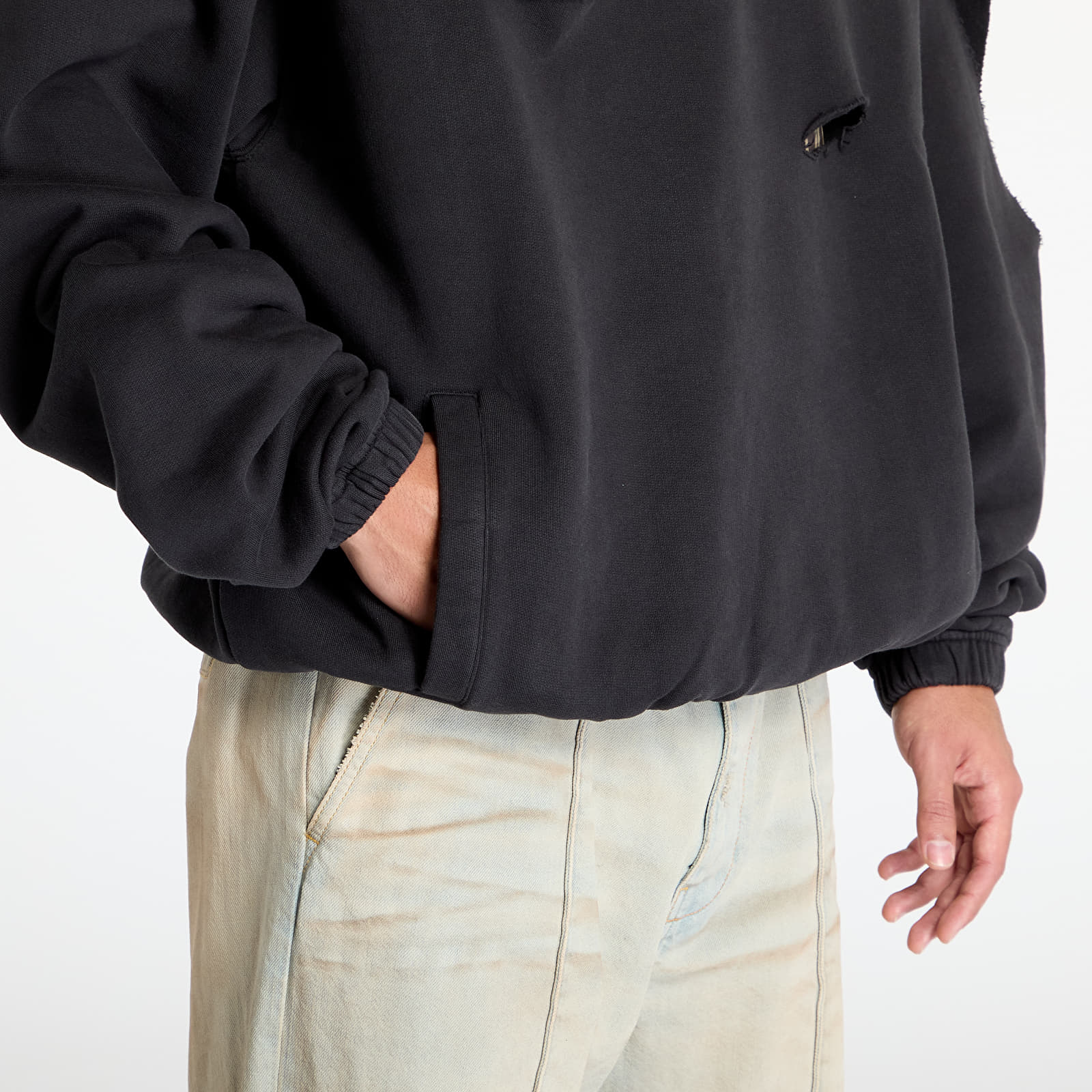 Hanorace pentru bărbați Umbro Destroyed Hoodie Black