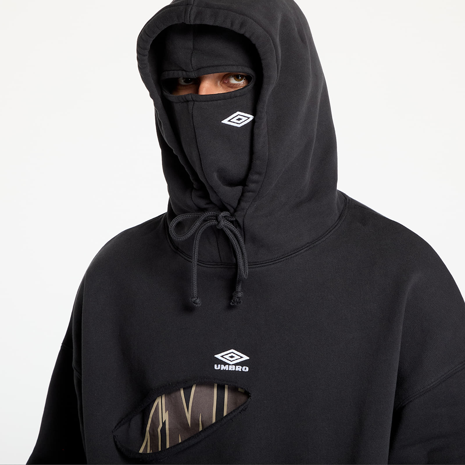Hanorace pentru bărbați Umbro Destroyed Hoodie Black