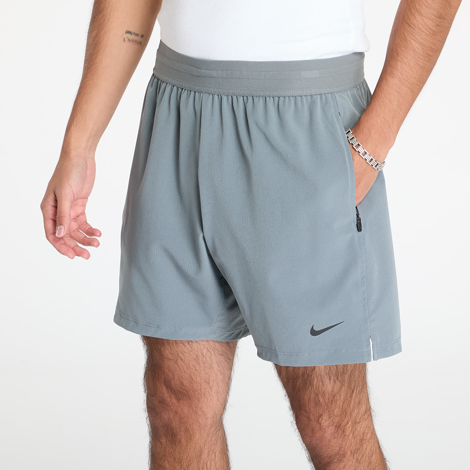 Rövidnadrágok Nike Flex Rep 4.0 Men's Dri-FIT 7" Unlined Fitness Shorts Smoke Grey/ Black/ Black
