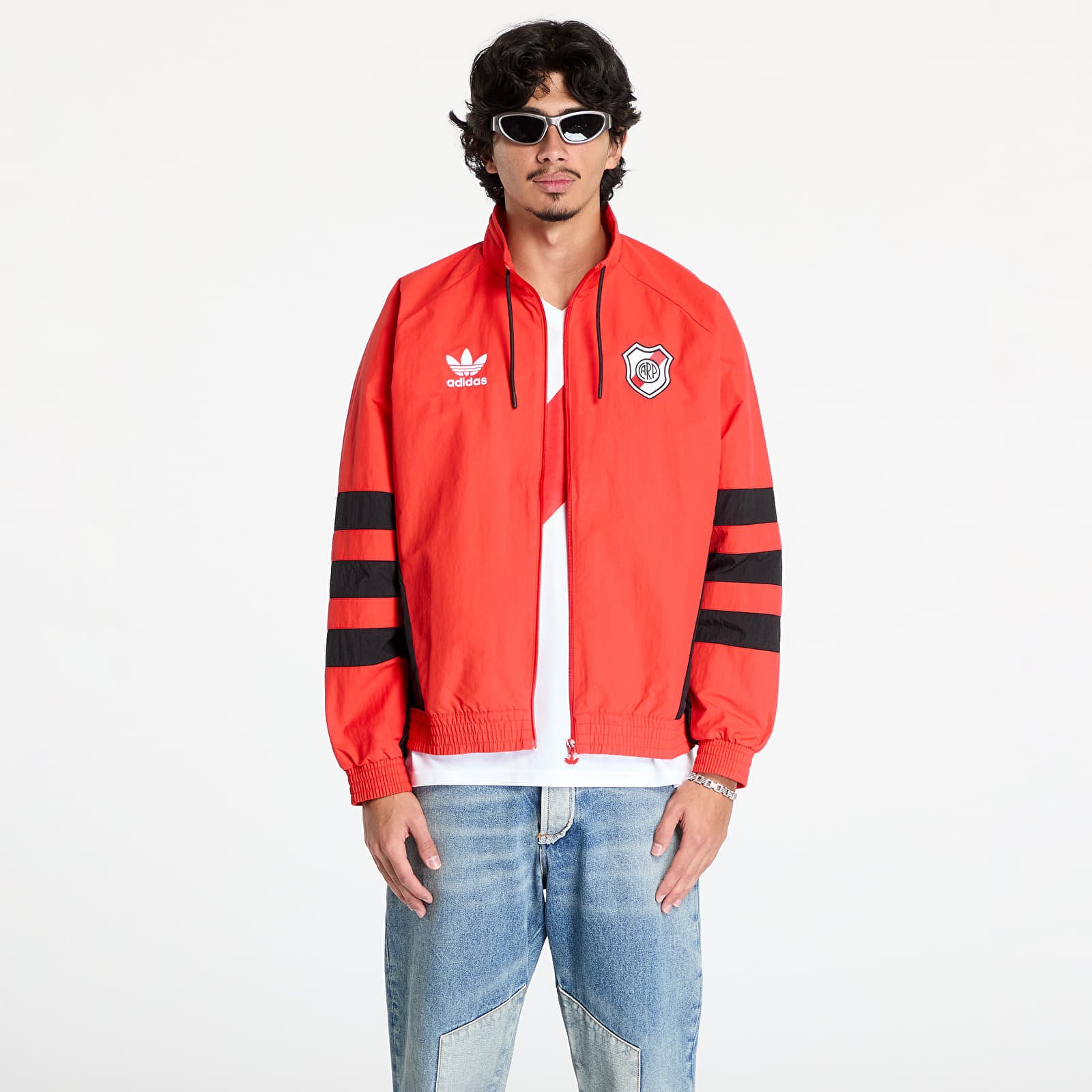 Coupe-vent adidas River Plate 94 Tracktop Red/ Black L