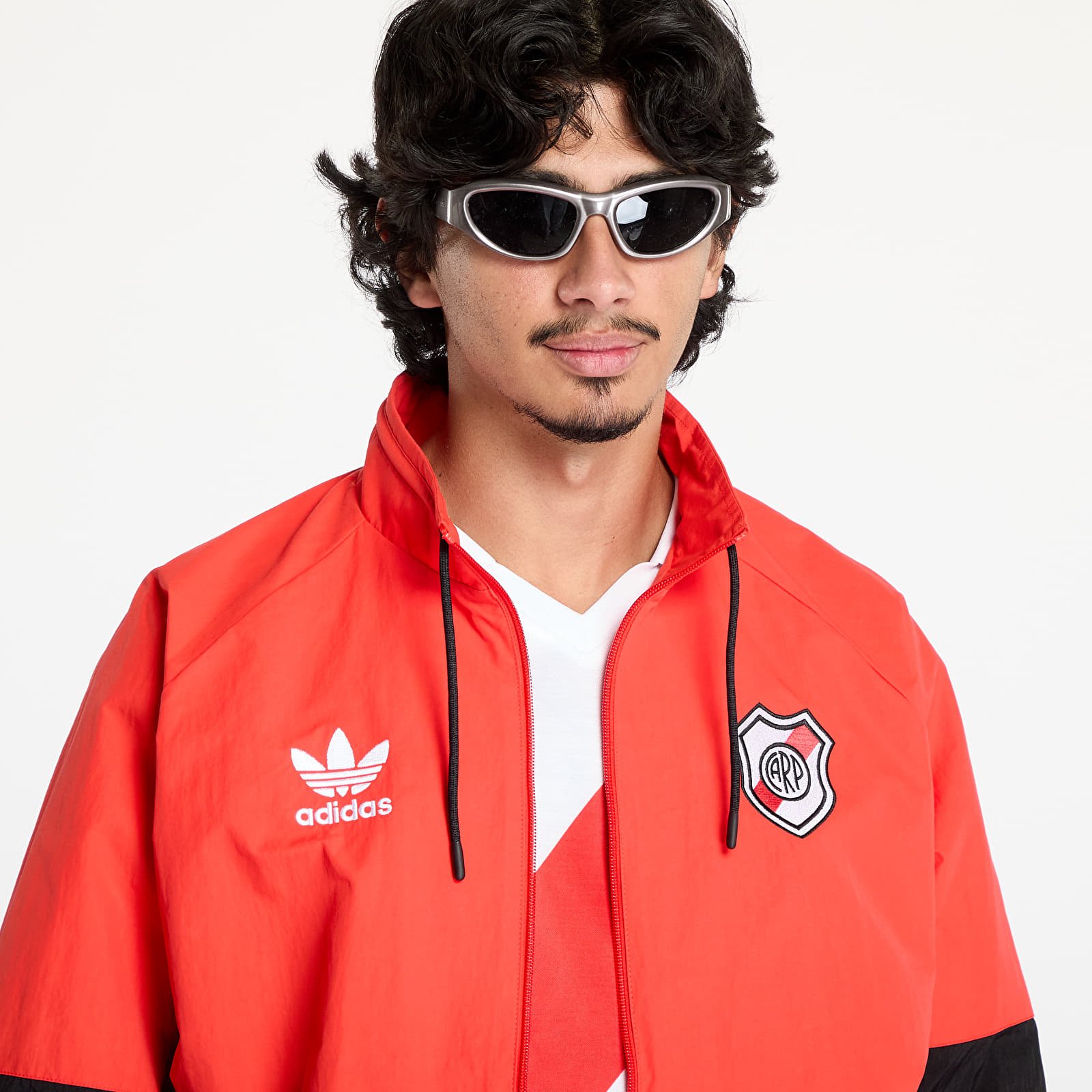 Übergangsjacken adidas River Plate 94 Tracktop Red/ Black