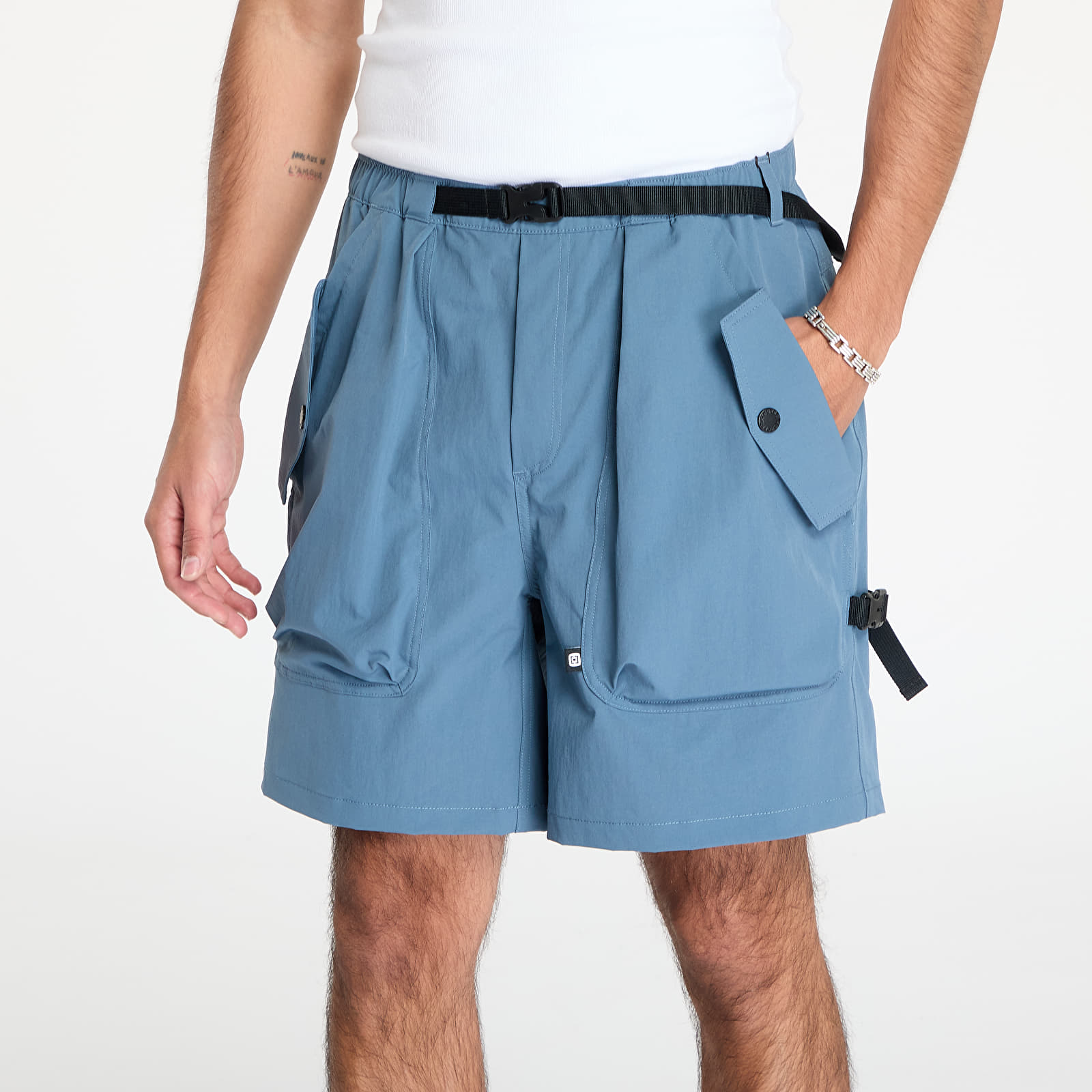 Šortky Horsefeathers Mission Shorts UNISEX Misty Blue