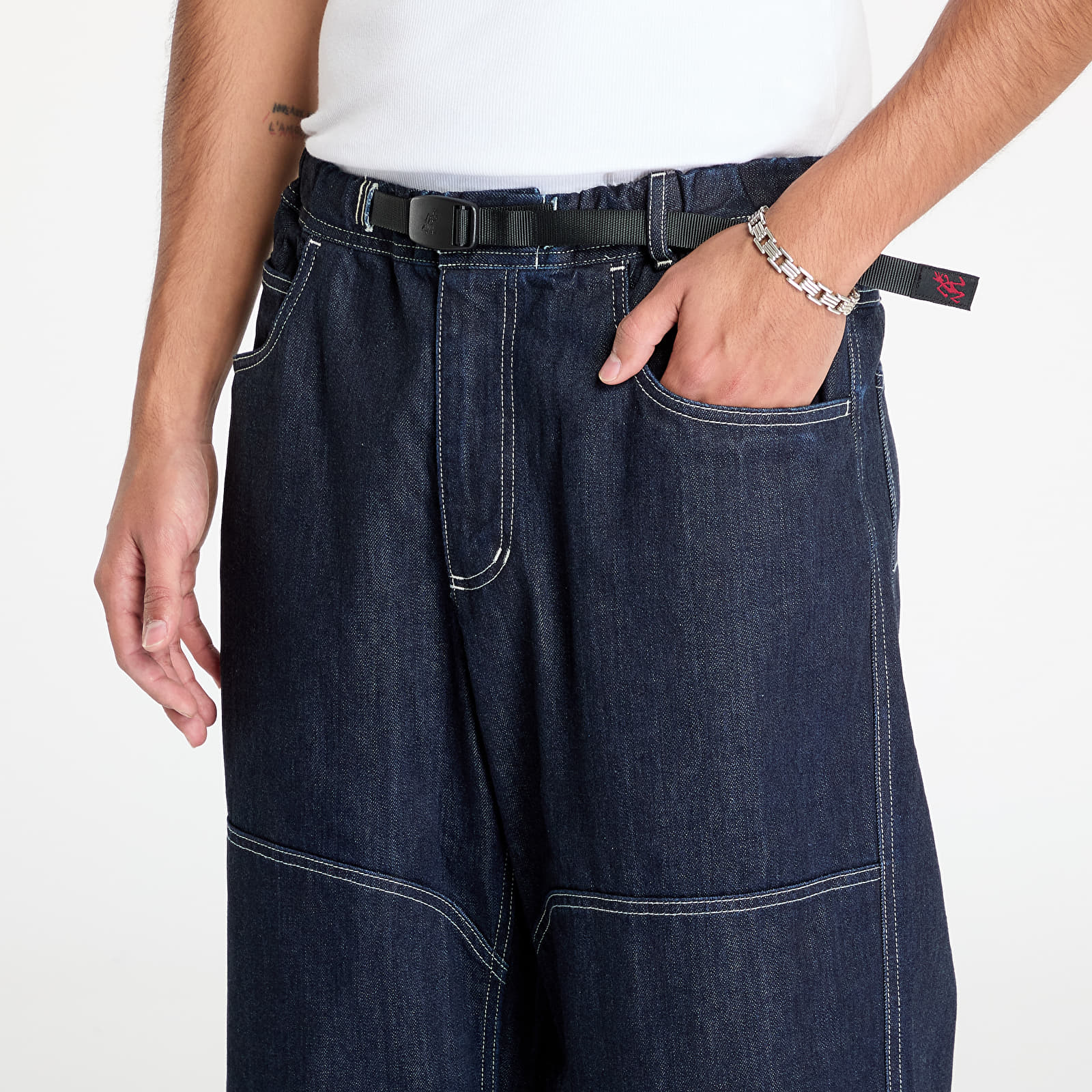 Hosen für Männer Gramicci Meadows Double Knee Pant Raw Rinse
