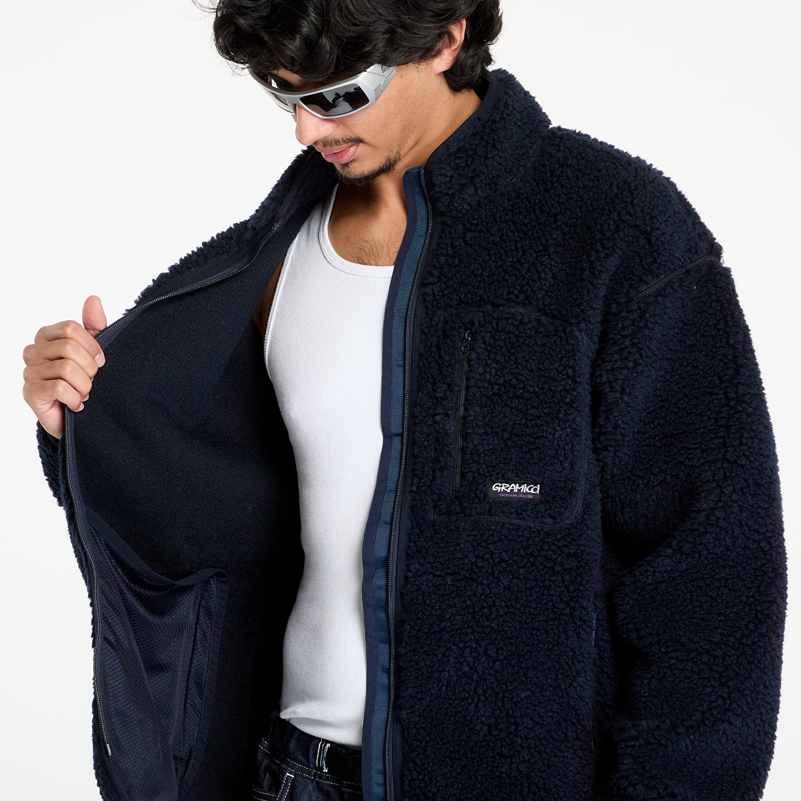 Chaquetas de hombre Gramicci Sherpa UNISEX Jacket  Navy