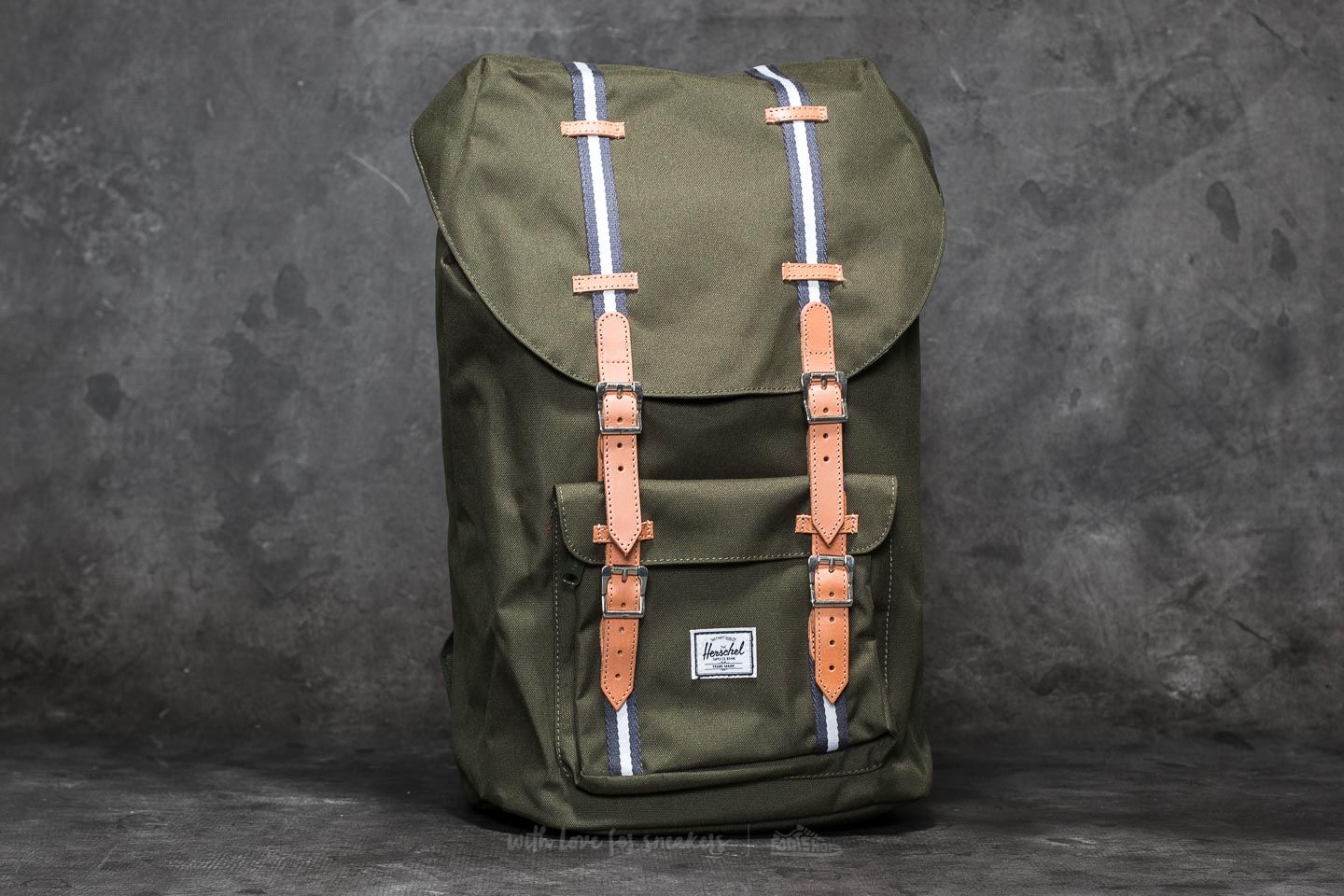 Herschel little america store forest green
