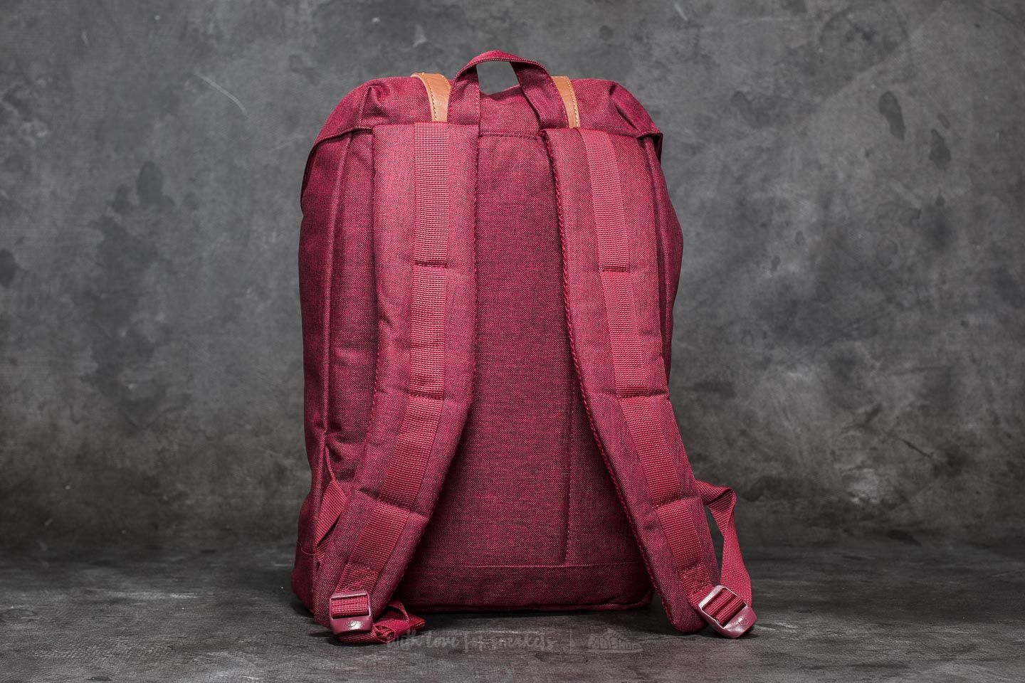 Accessoires Herschel Supply Co. Retreat Mid-Volume Backpack Winetasting Crosshatch/ Tan Synthetic Leather