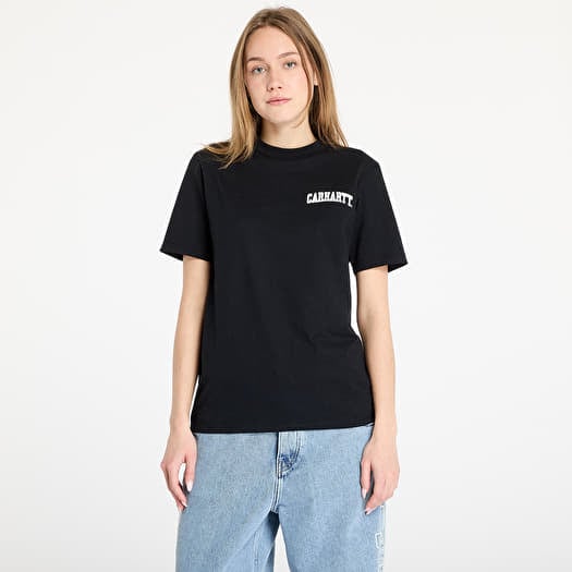 Tričko Carhartt WIP University Script Short Sleeve T-Shirt UNISEX Black/ White