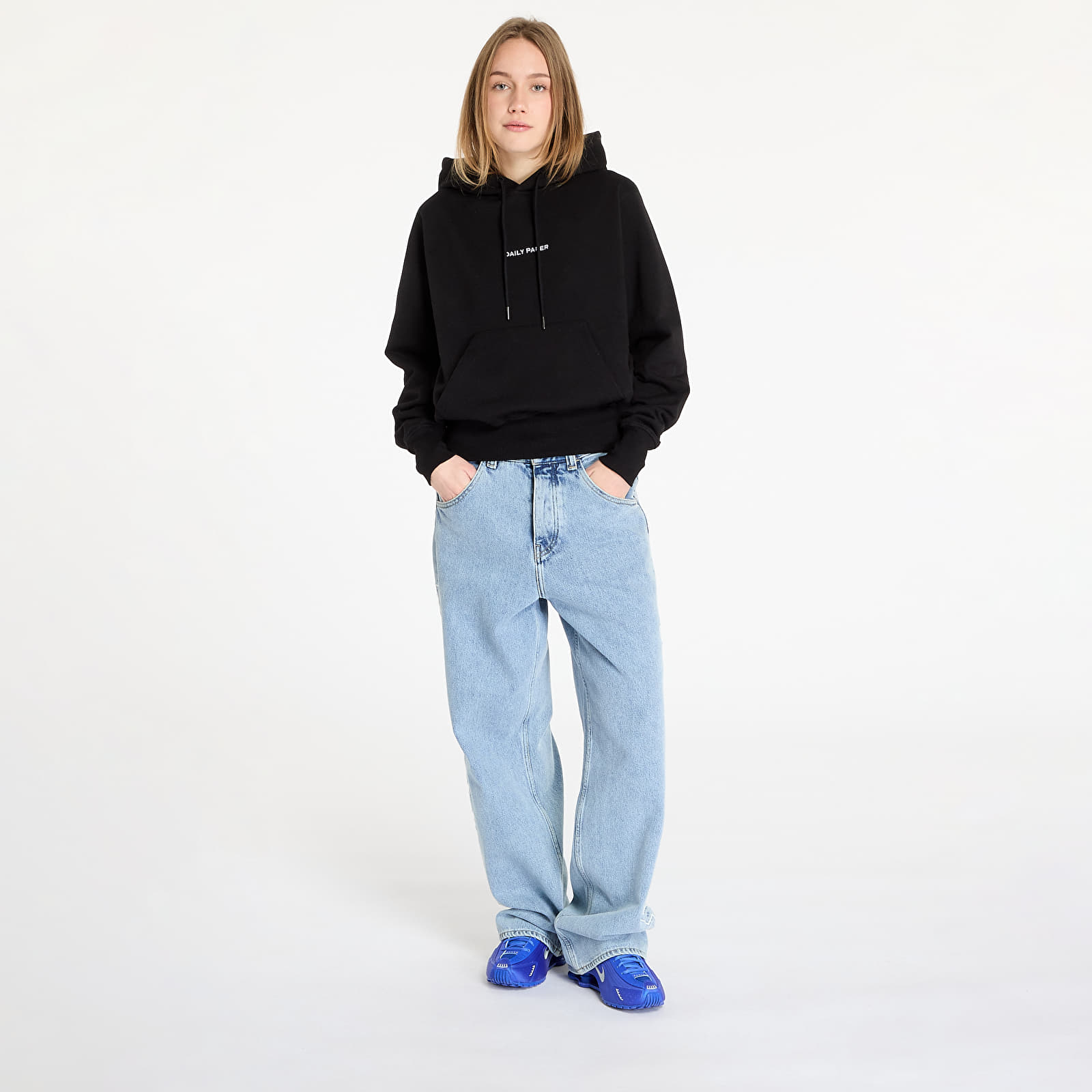 Kapucnis pulóverek és pulcsik Daily Paper Evvie Type Hoodie Black