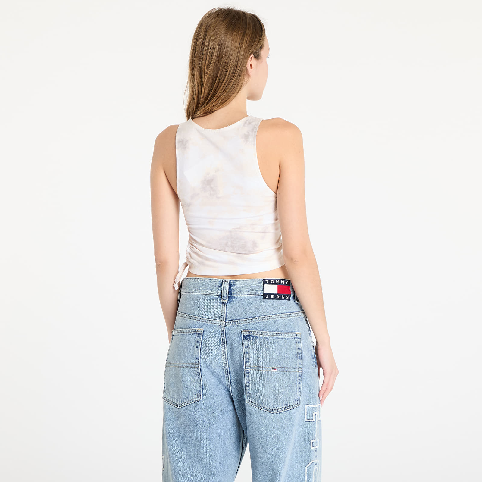 Tielka Calvin Klein Jeans Ruched Tie Dye Tank Top Tie Dye Aop