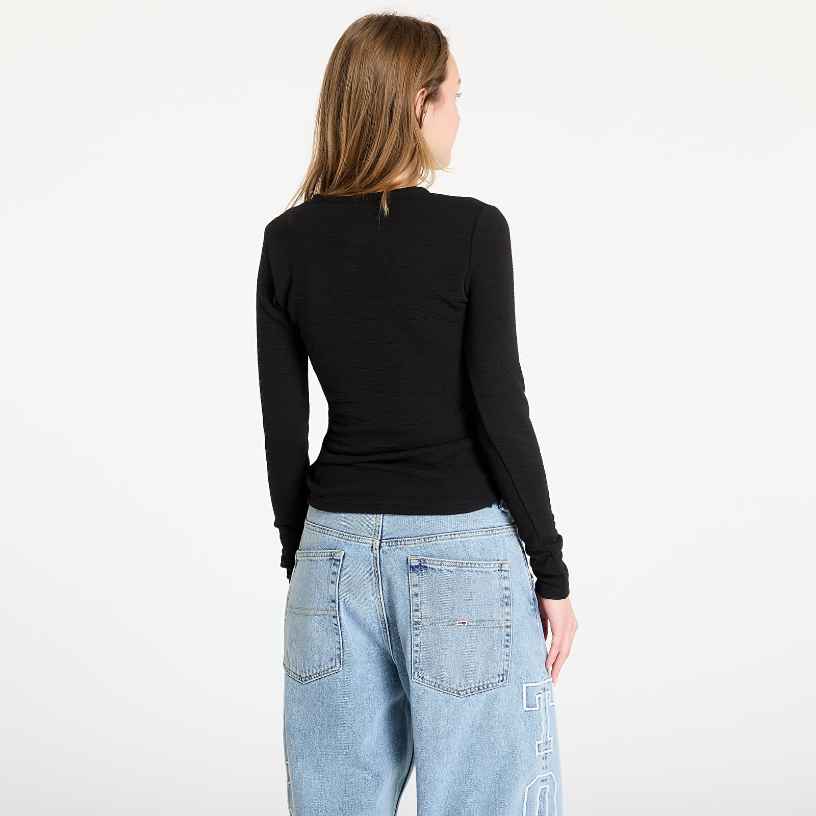 T-paidat Daily Paper Denise Button Long Sleeve T-Shirt Black
