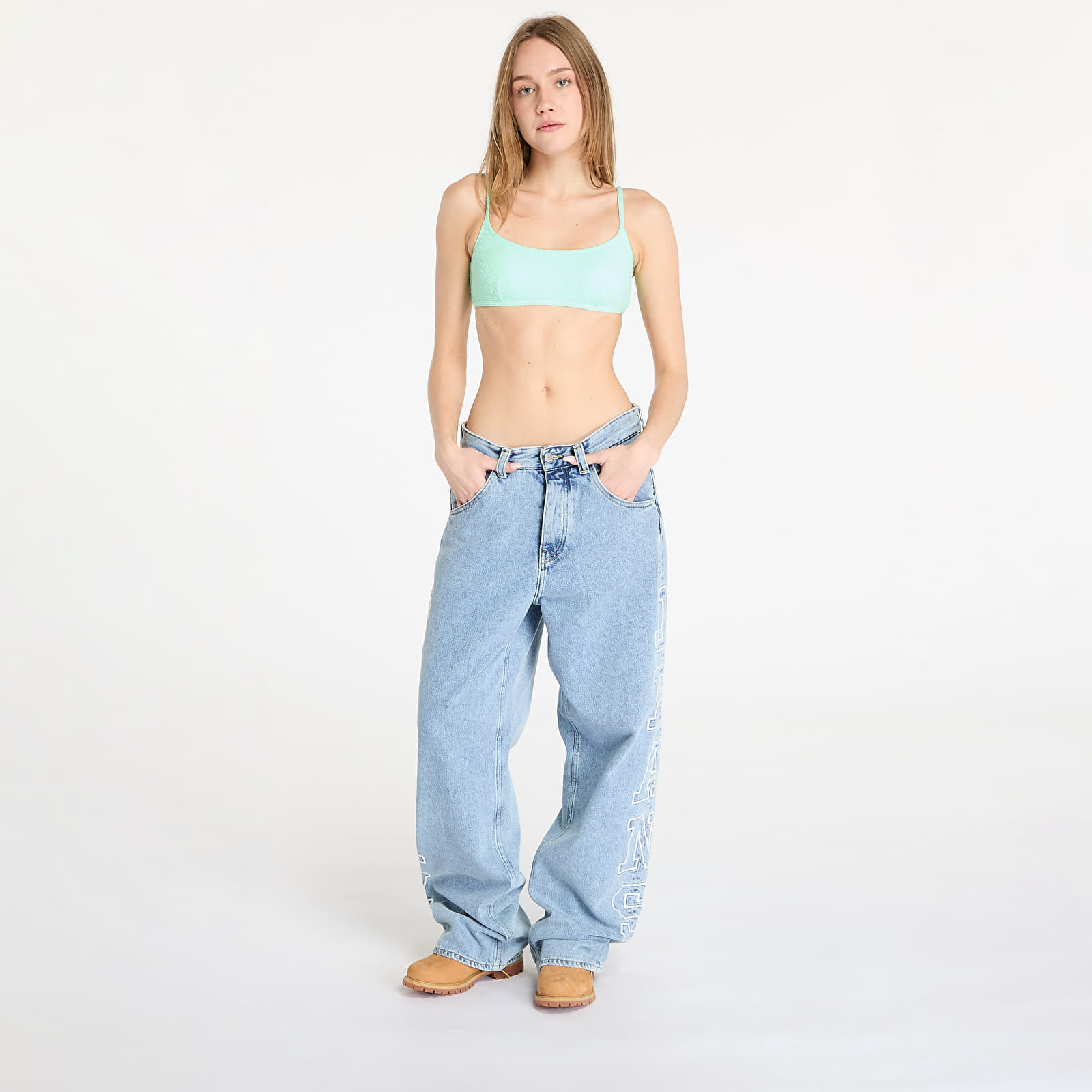 Plavky Billabong So Dazed Bralette Bikini Top Turquoise