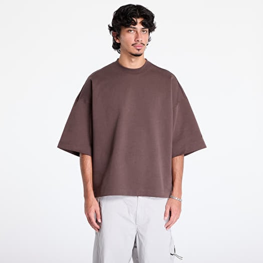 T-shirt Nike M Tech Fleece Short Sleeve Tee Baroque Brown/ Baroque Brown