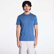 FRED PERRY Ringer T-Shirt Midnight Blue
