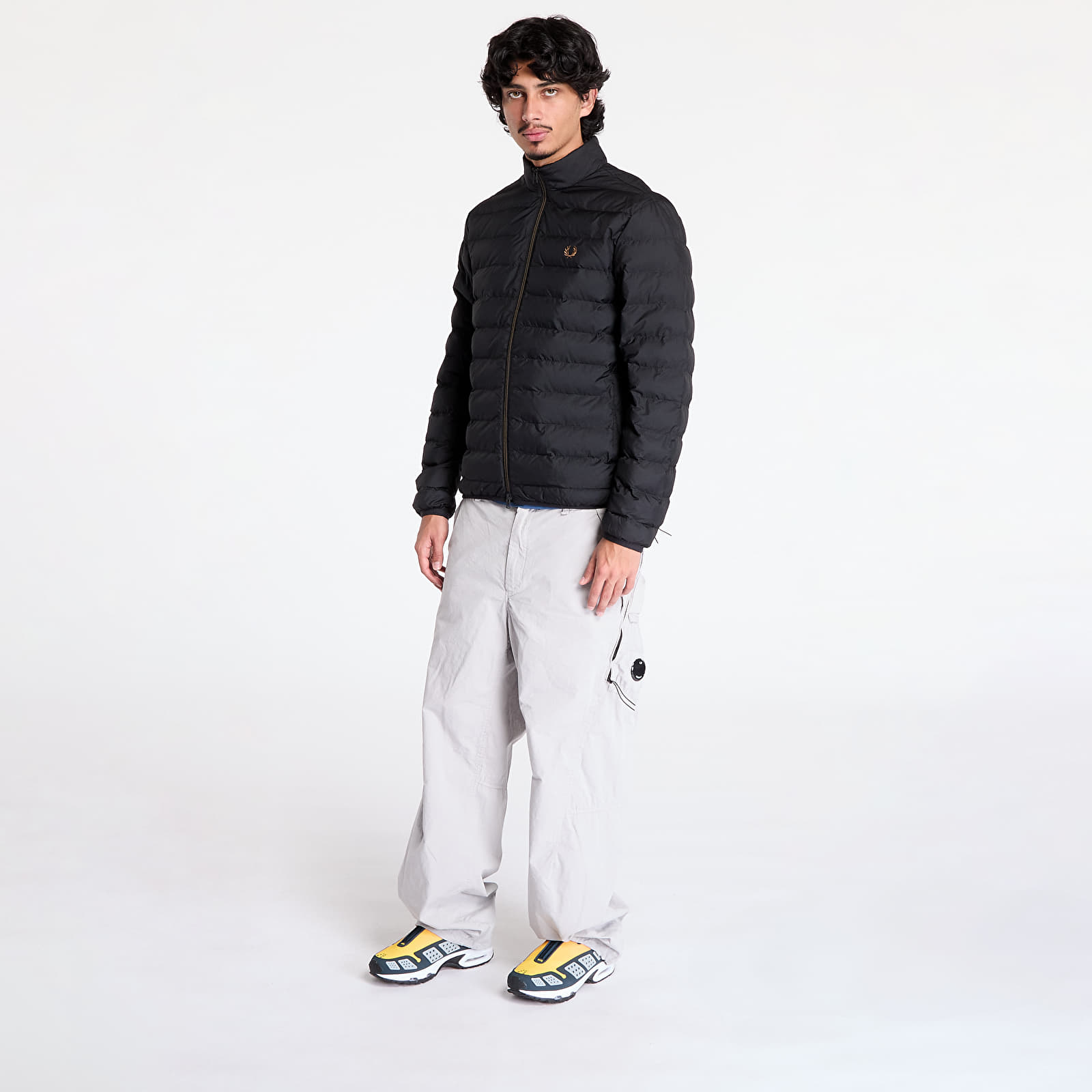 Fred perry insulated jacket black hot sale
