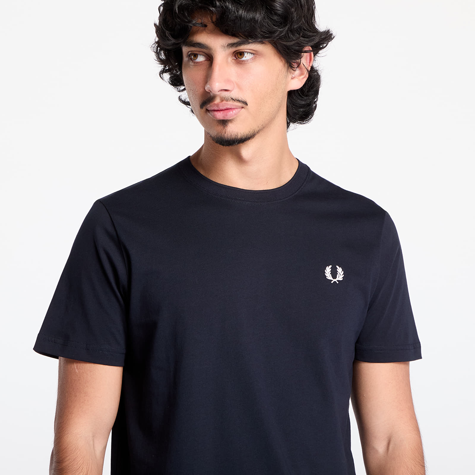 Trička FRED PERRY Crew Neck T-Shirt Navy