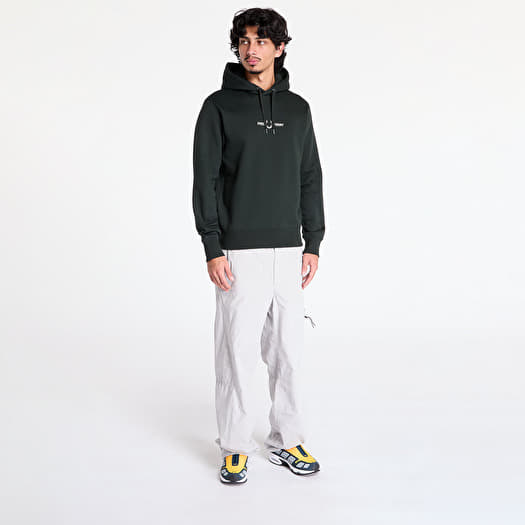 Fred perry embroidered hooded sweatshirt best sale