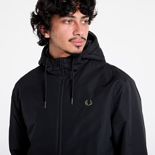 Giacche da uomo FRED PERRY The Hooded Brentham Jacket Black Footshop