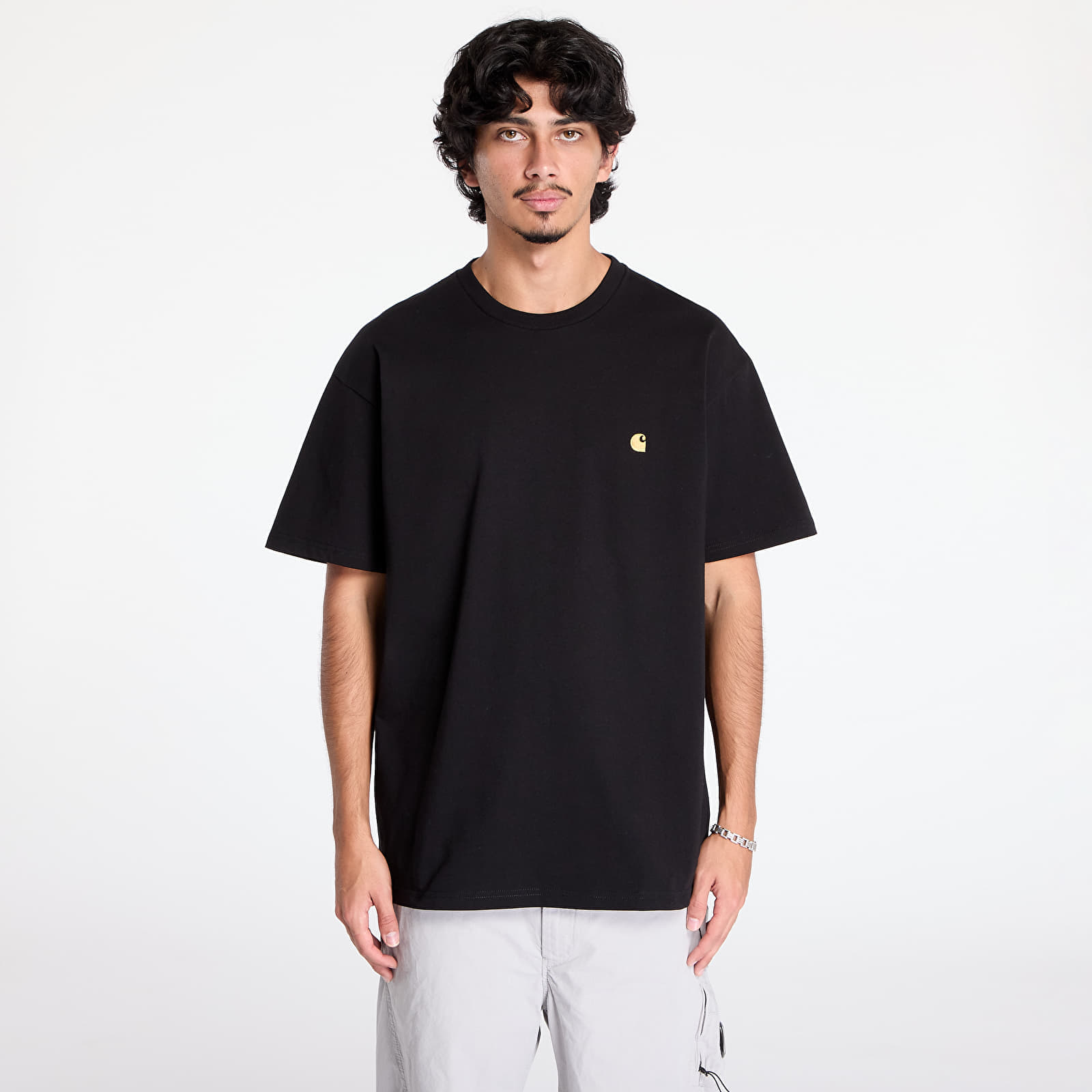 T-shirt Carhartt WIP S/S Chase T-Shirt Black/ Gold L