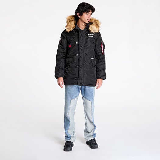 Men's jackets Alpha Industries N-3B Airborne Black | Footshop