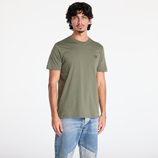 Tričko FRED PERRY Crew Neck T-Shirt Laurel Wreath Green/ Night Green