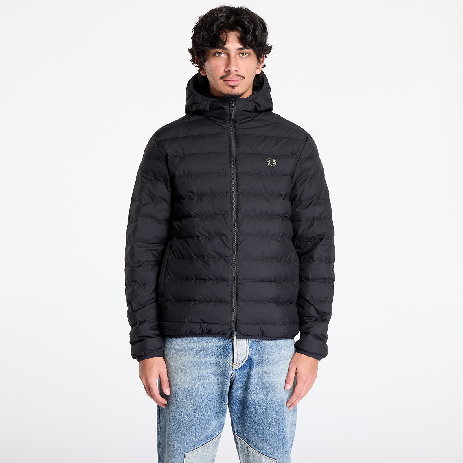 Bunda FRED PERRY Hooded Insulated Jacket Black L