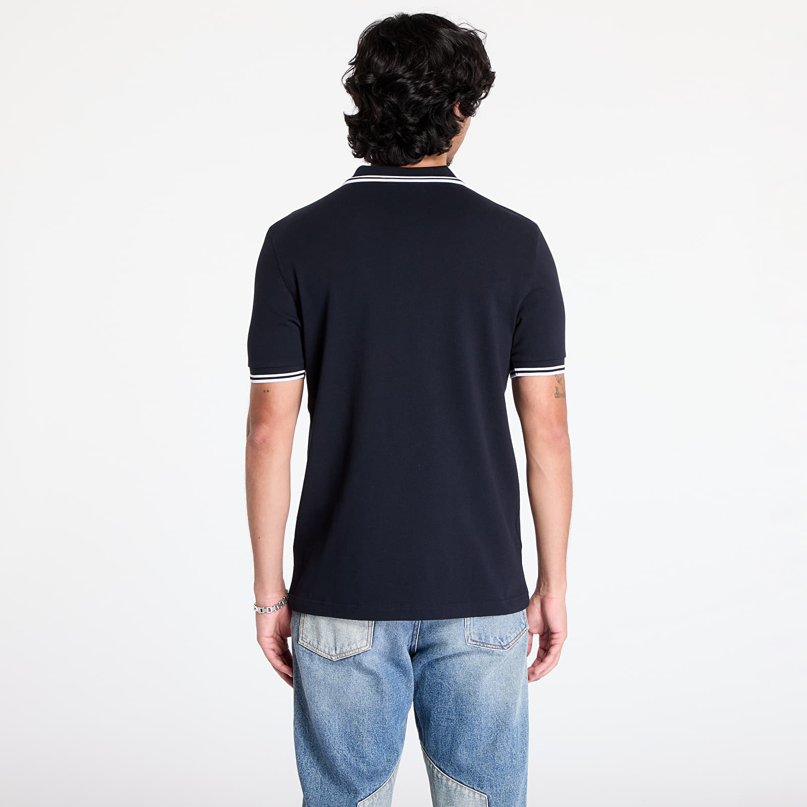 T-shirty męskie FRED PERRY The Twin Tipped Fp Shirt Navy/ White