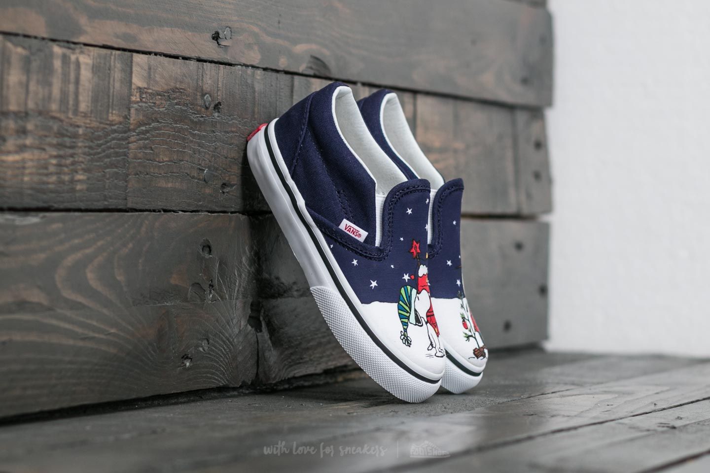 Scarpe bambini 0 3 anni Vans x Peanuts Classic Slip on Charlie Tree Footshop