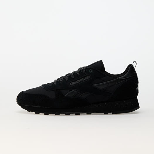 Reebok Classic Leather Black/ Black/ Grey 6