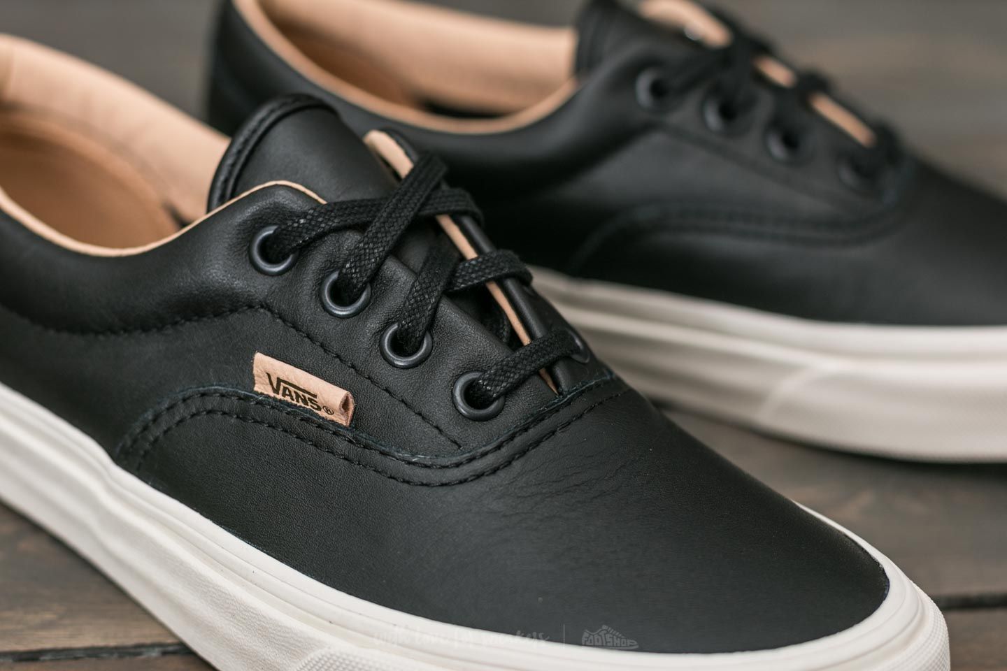Férfi cipők Vans Era (Lux Leather) Black/ Porcini