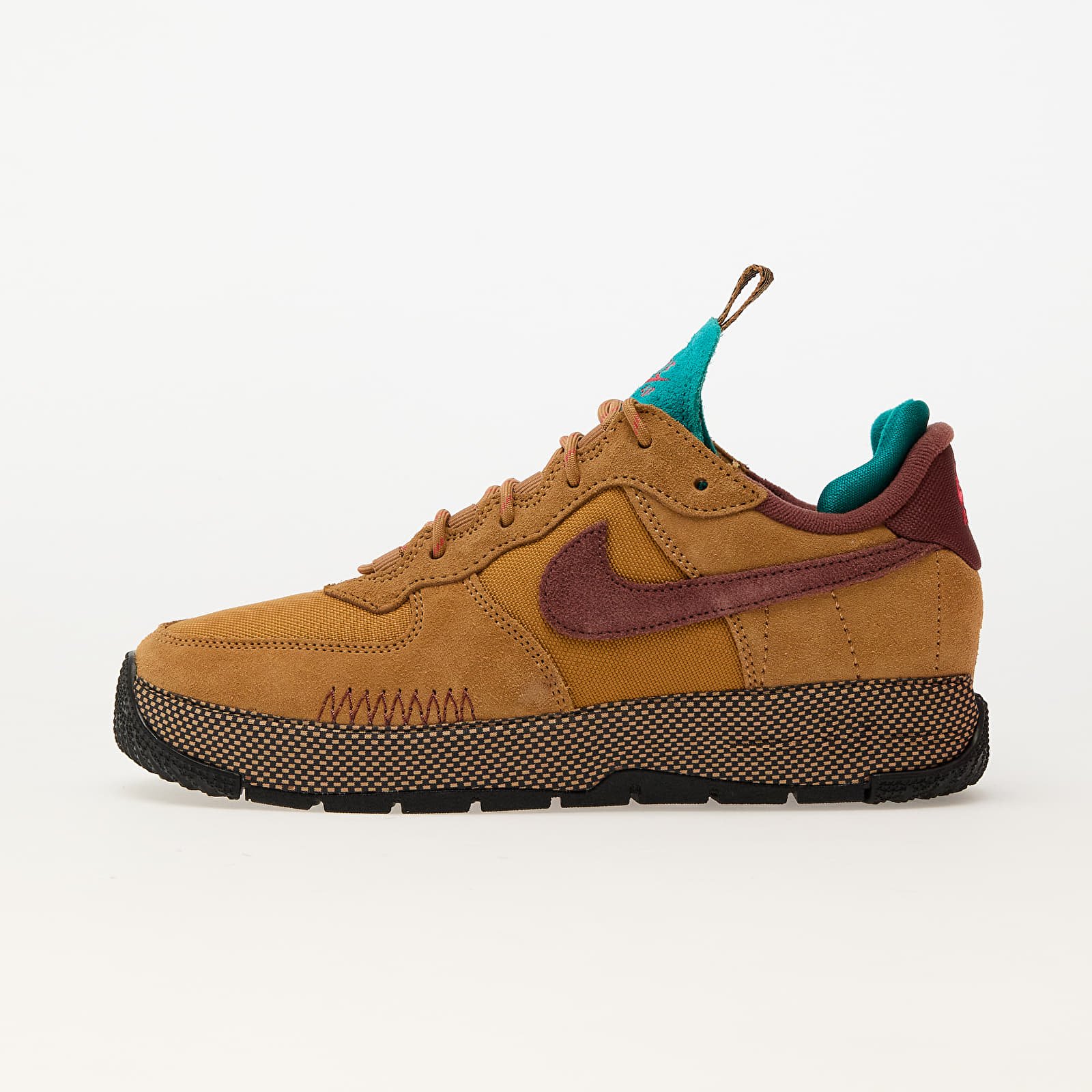 Women's shoes Nike W Air Force 1 Wild Flax/ Red Sepia-Teal Charge-Black
