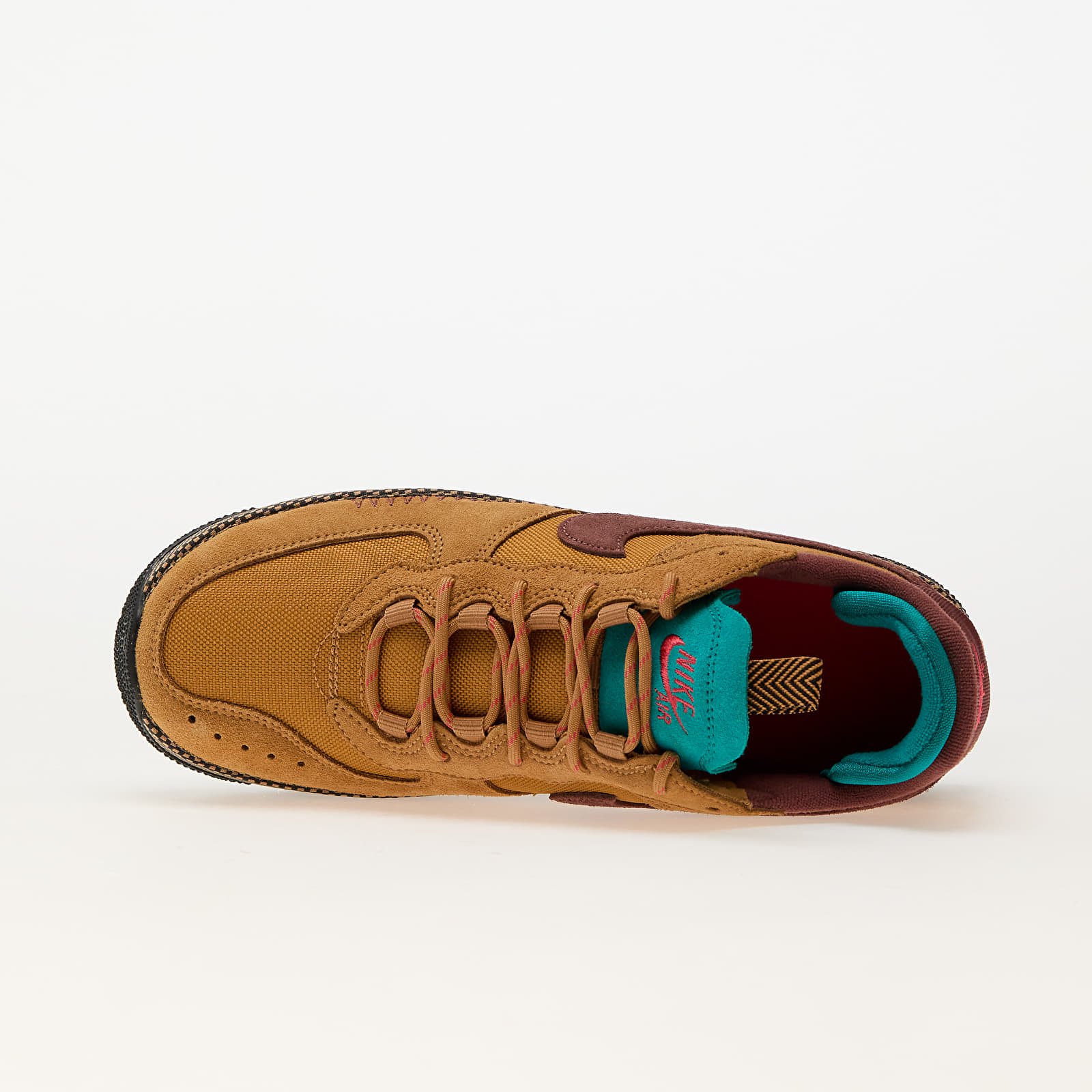 Women's shoes Nike W Air Force 1 Wild Flax/ Red Sepia-Teal Charge-Black