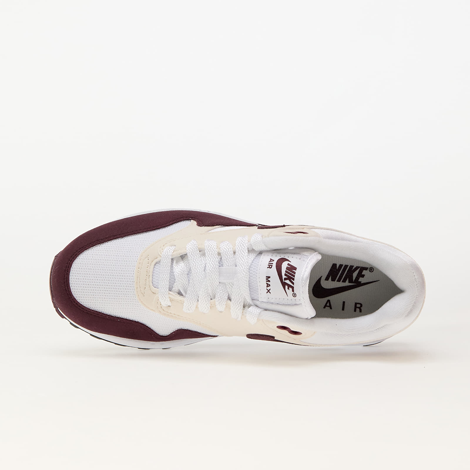 Sapatos de mulher Nike W Air Max 1 White/ Night Maroon-Phantom-Black
