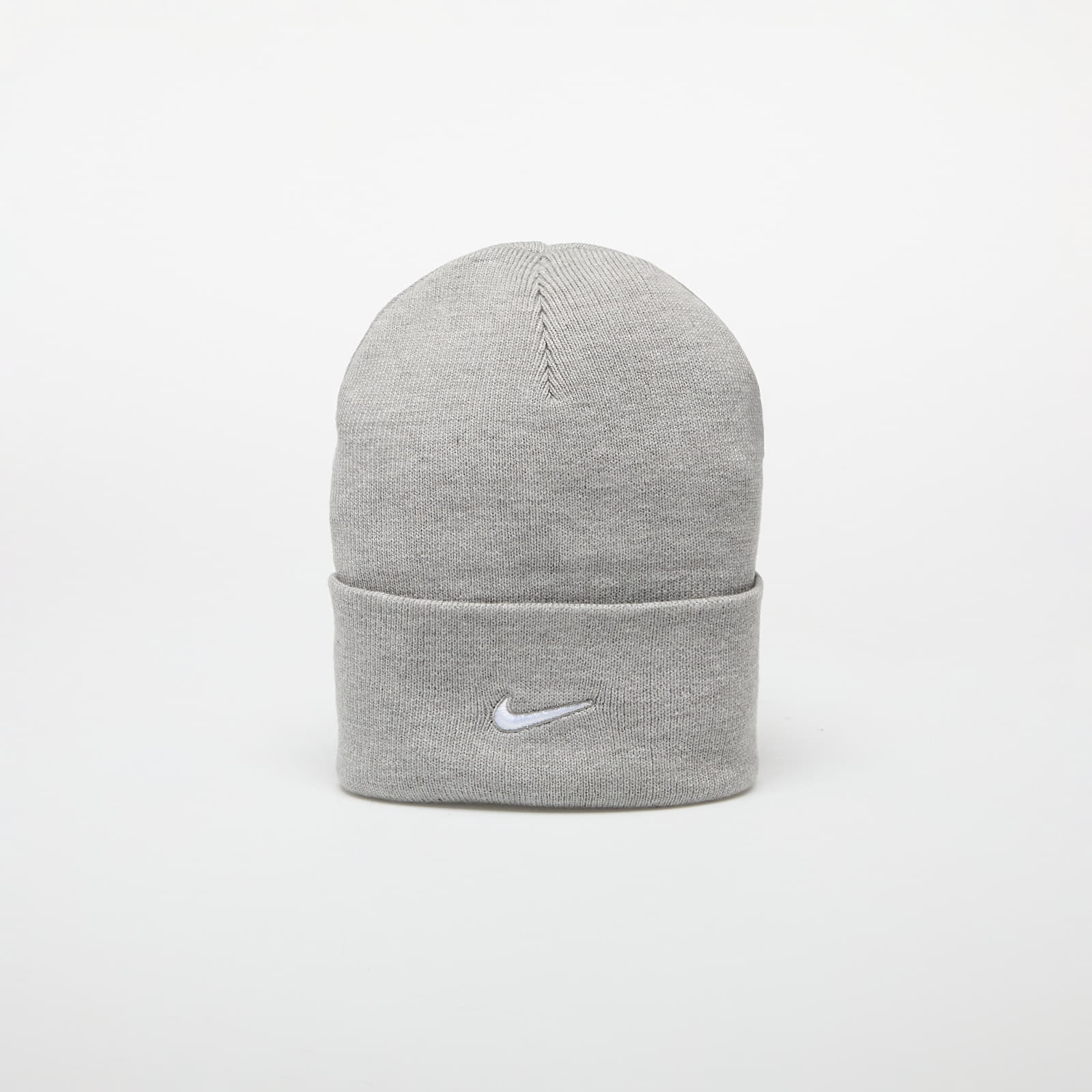 Sapkák Nike Peak Swoosh Beanie Dk Grey Heather/ White