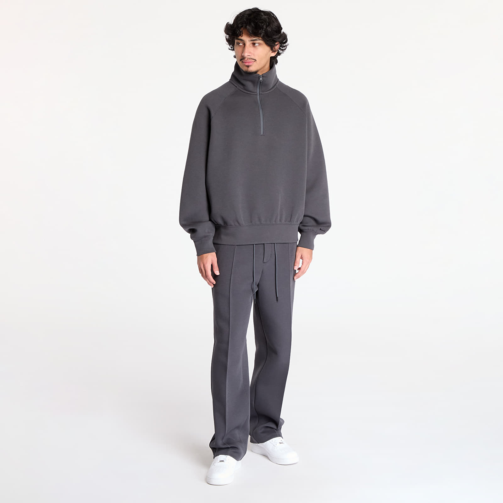 Mikiny Nike Sportswear Tech Fleece Men's Half-Zip Top Anthracite/ Anthracite