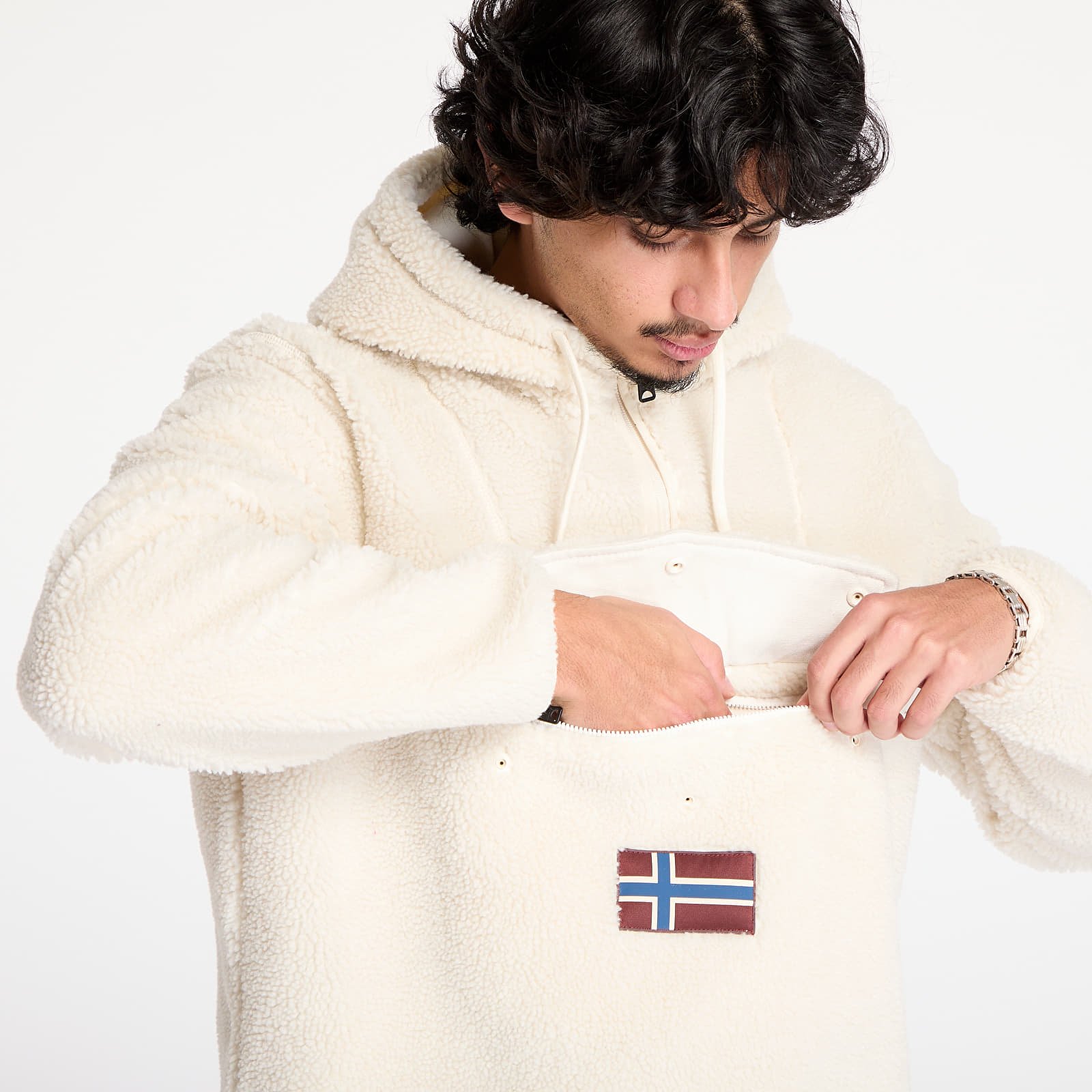 Hoodies and sweatshirts  Napapijri T-Burgee Curly Hoodie Beige Dimity