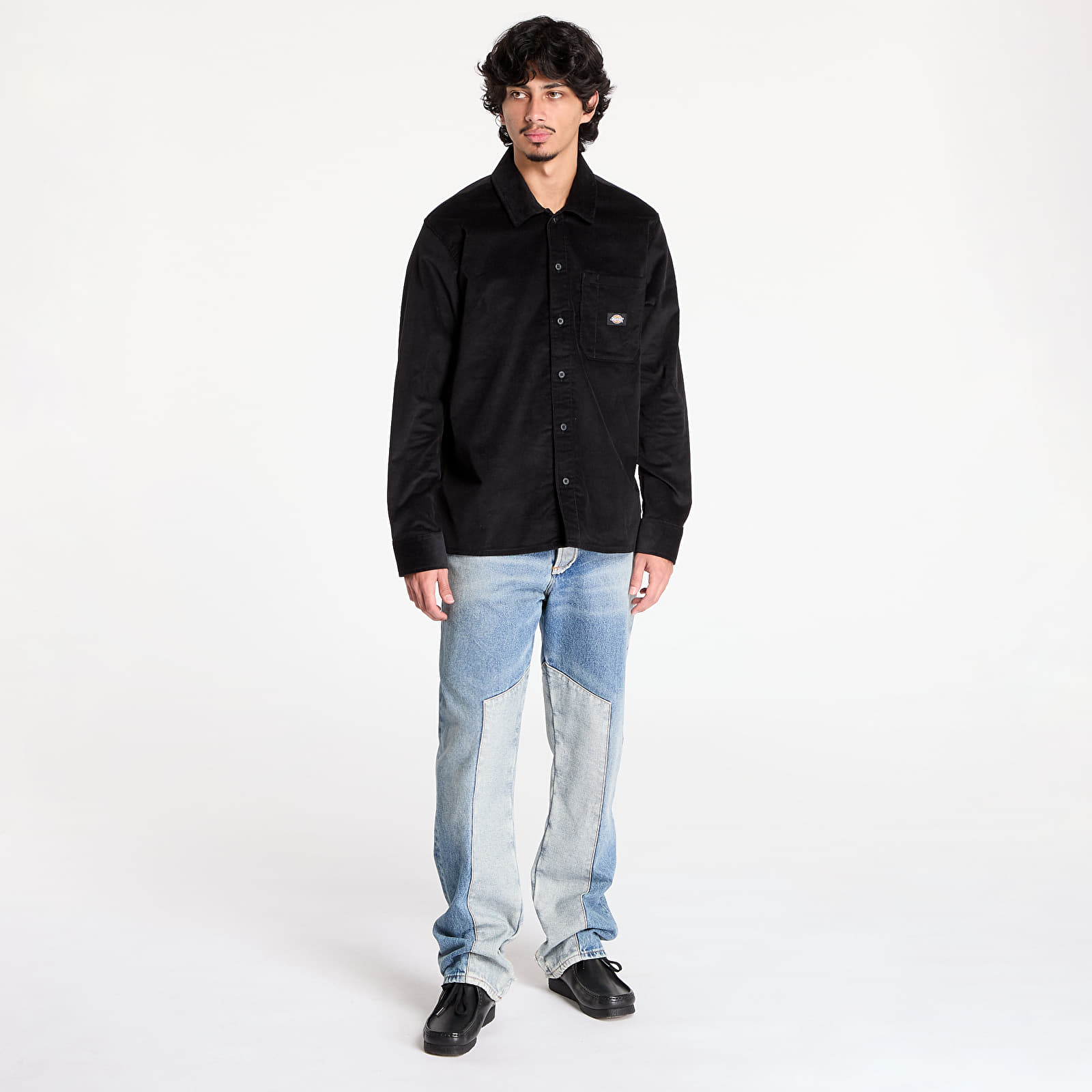 Srajce  Dickies Corduroy Long Sleeve Shirt Black