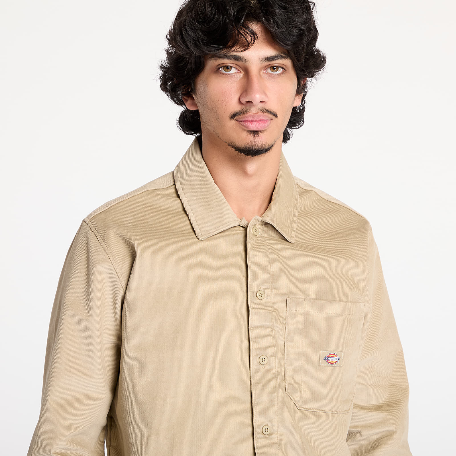 Cămașă Dickies Corduroy Long Sleeve Shirt Khaki - 1 | YEO