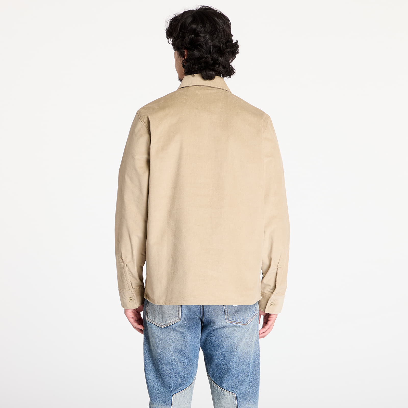 Košile Dickies Corduroy Long Sleeve Shirt Khaki